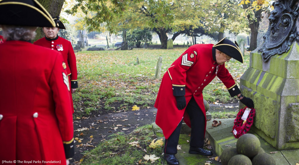 Chelsea Pensioners in the spirit of Remembrance