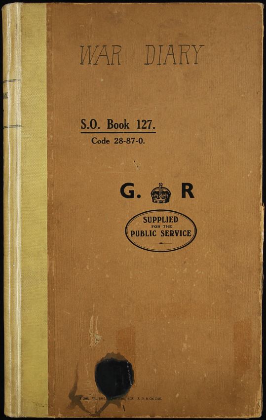 Royal Hospital Chelsea War Diary - front cover