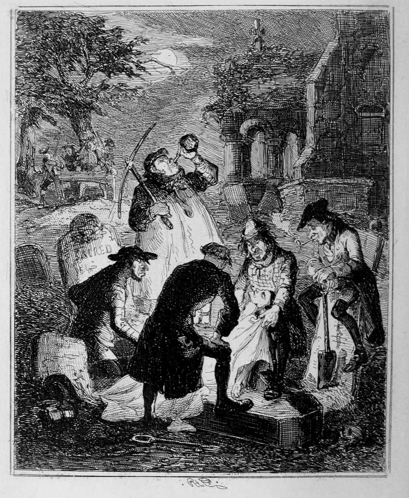 Resurrectionists 1847 by Hablot Knight Brown from The Chronicles of Crime.png