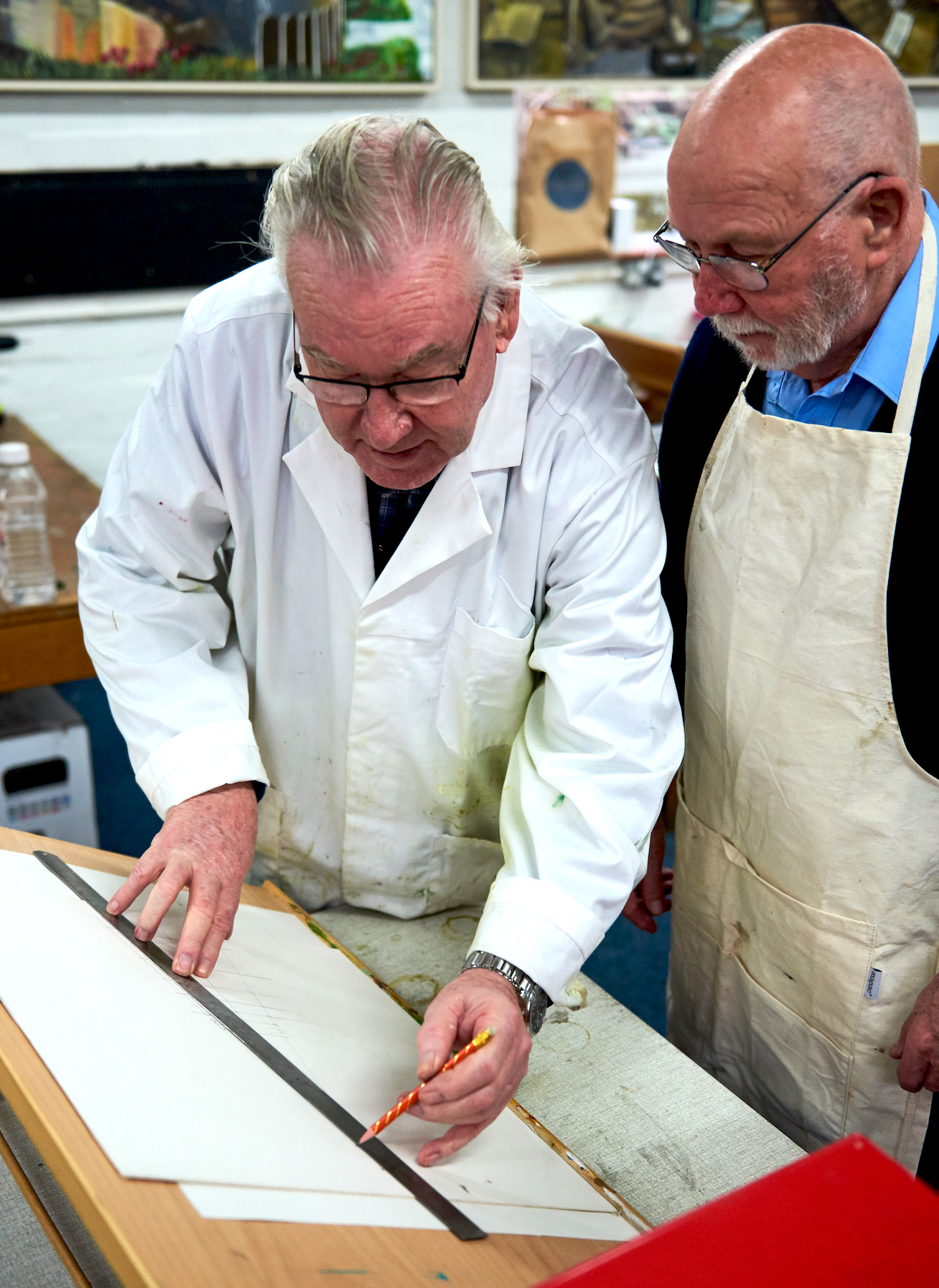 Ric & Roy in the Art Studio (Taken before Covid restrictions)