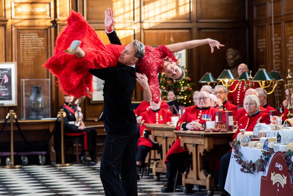 Strictly professional dancers Ian Waite & Erin Boag perform at the Cheese Ceremony