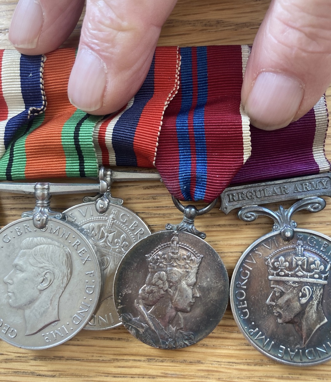 Mike’s father’s medals include The Queen’s Coronation medal