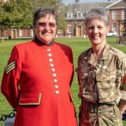 Major General Nesmith visits Royal Hospital Chelsea