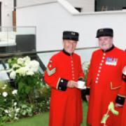 Chelsea Pensioners enjoying Afternoon Tea at London Square 
